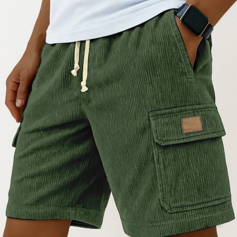 The Cord Short – Men's Drawstring Corduroy Shorts with Side Pockets - Undefyning Lynes