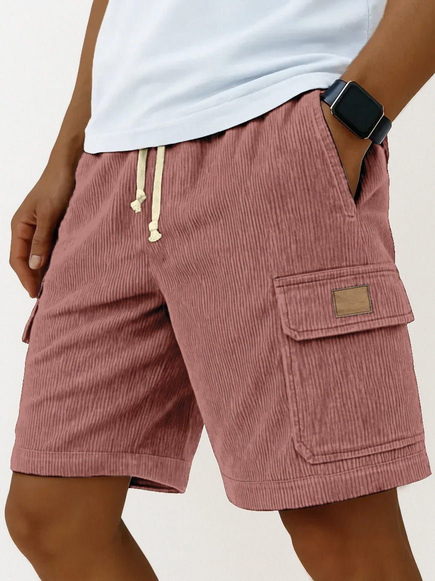The Cord Short – Men's Drawstring Corduroy Shorts with Side Pockets - Undefyning Lynes