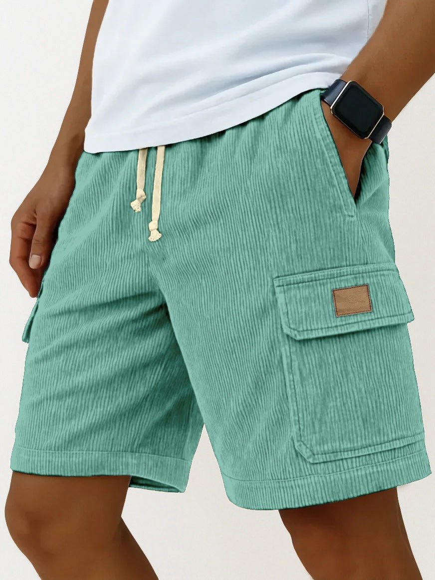 The Cord Short – Men's Drawstring Corduroy Shorts with Side Pockets - Undefyning Lynes