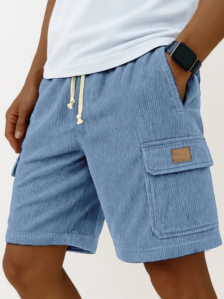 The Cord Short – Men's Drawstring Corduroy Shorts with Side Pockets - Undefyning Lynes