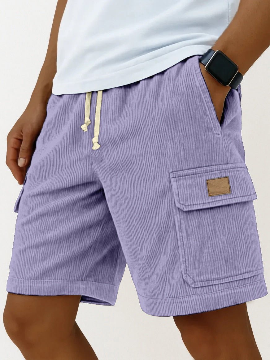 The Cord Short – Men's Drawstring Corduroy Shorts with Side Pockets - Undefyning Lynes