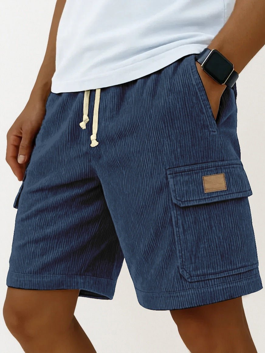 The Cord Short – Men's Drawstring Corduroy Shorts with Side Pockets - Undefyning Lynes
