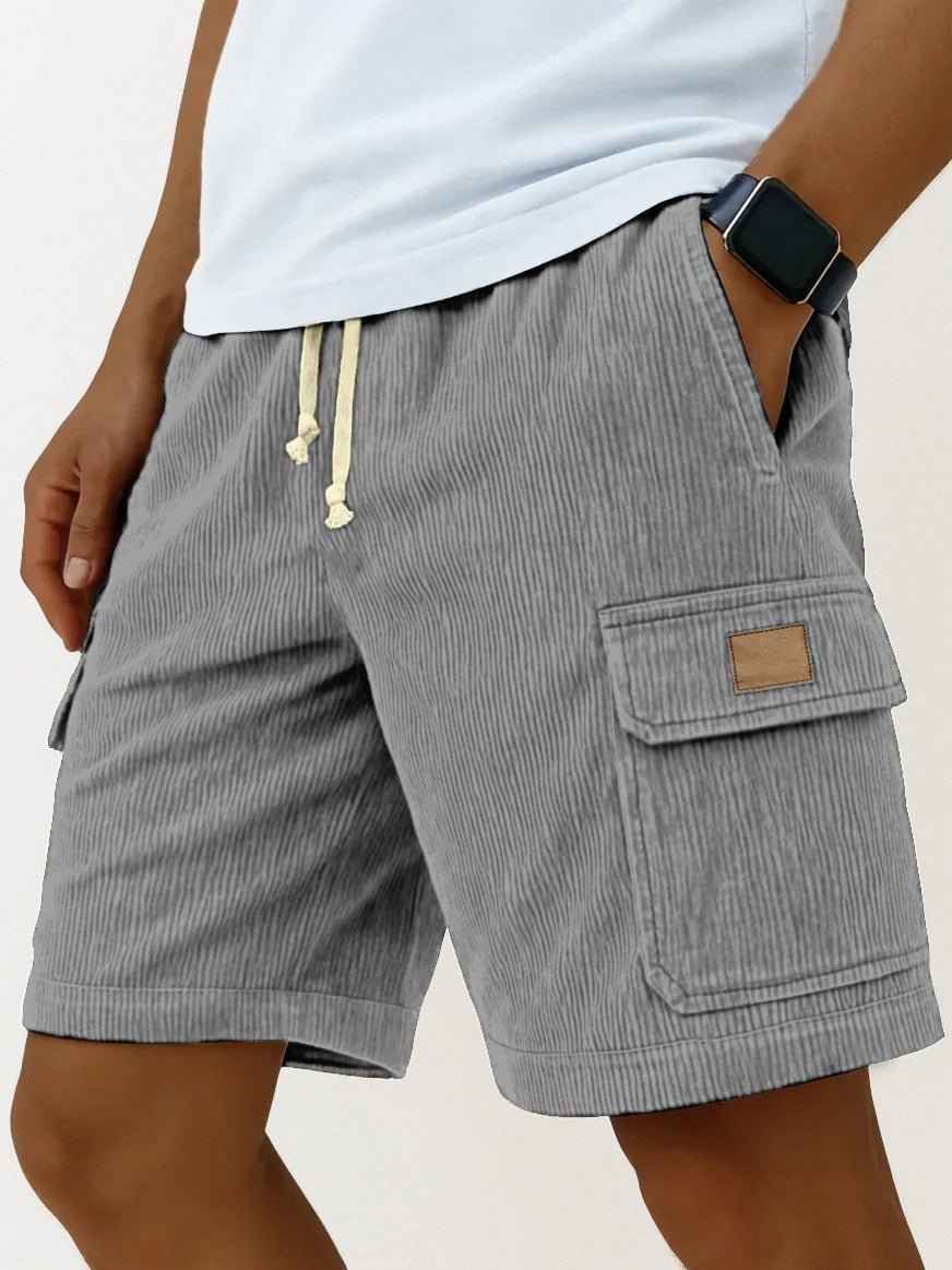 The Cord Short – Men's Drawstring Corduroy Shorts with Side Pockets - Undefyning Lynes