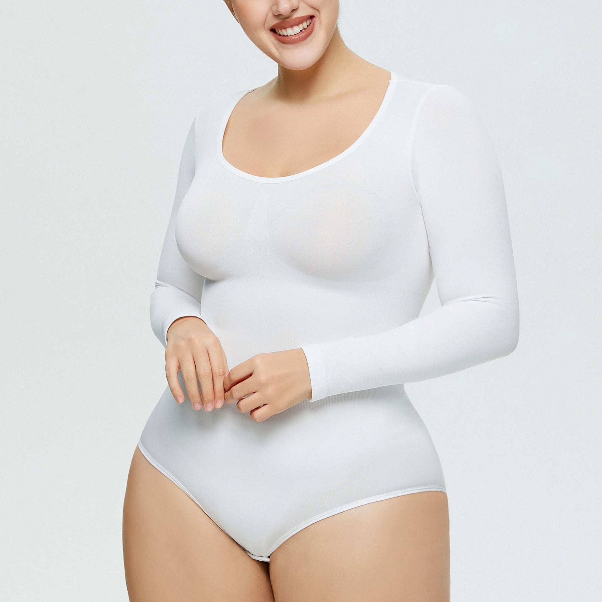 The CorsetForm Bodysuit – Women's Long-Sleeve Seamless Corset Bodysuit - Undefyning Lynes