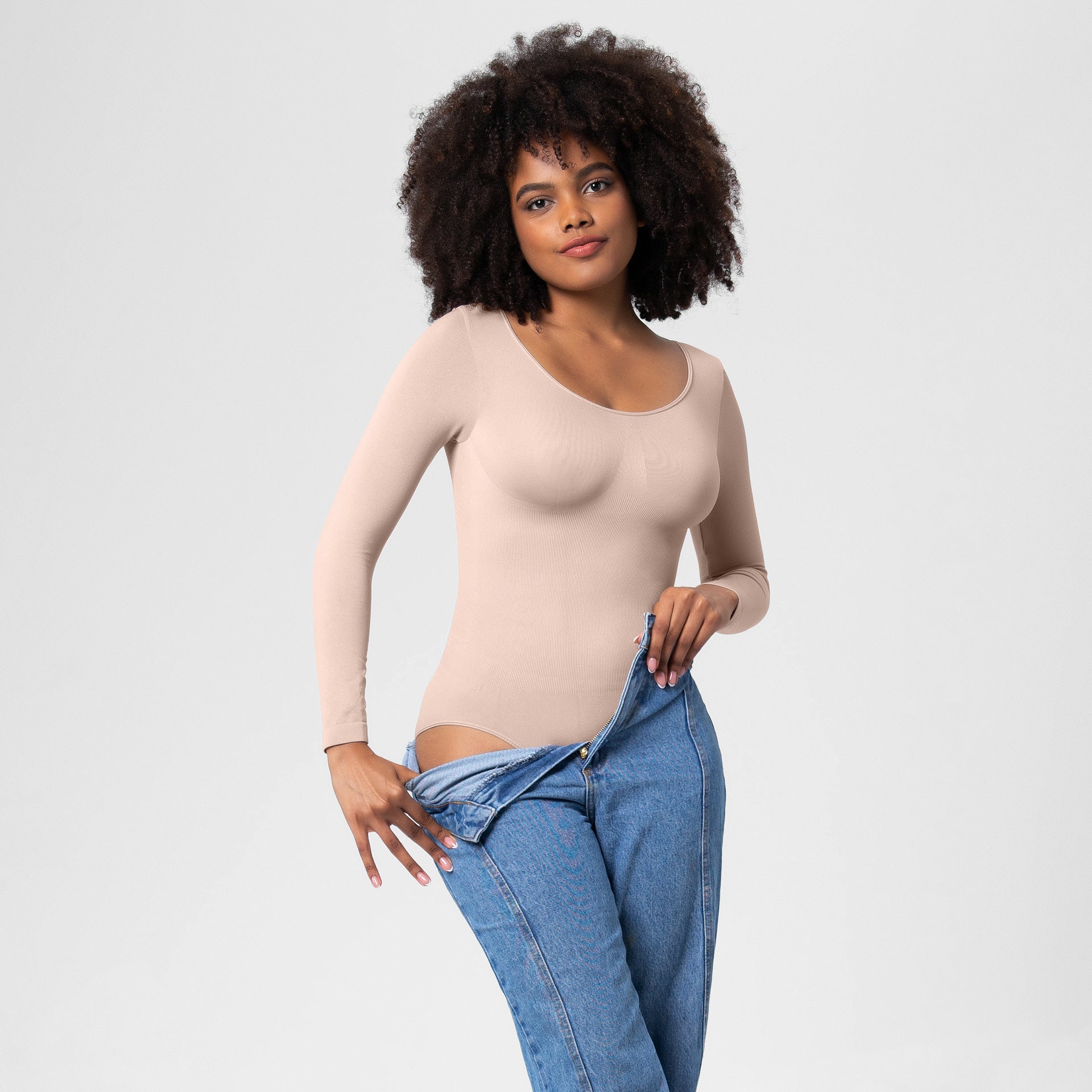 The CorsetForm Bodysuit – Women's Long-Sleeve Seamless Corset Bodysuit - Undefyning Lynes