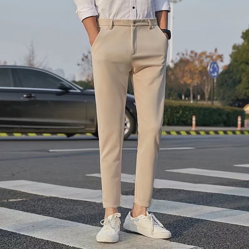 The Drape Trouser — Men's Slim-Fit Cropped Drapey Pants - Undefyning Lynes