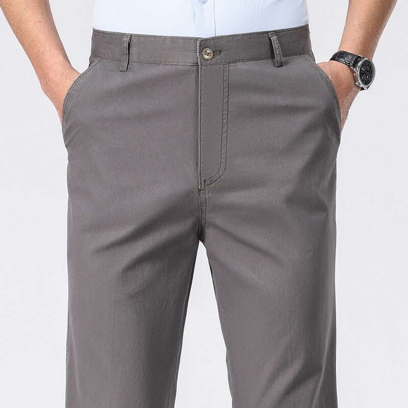The Easy Trouser – Men's Relaxed Straight-Leg Cotton Dress Pants - Undefyning Lynes