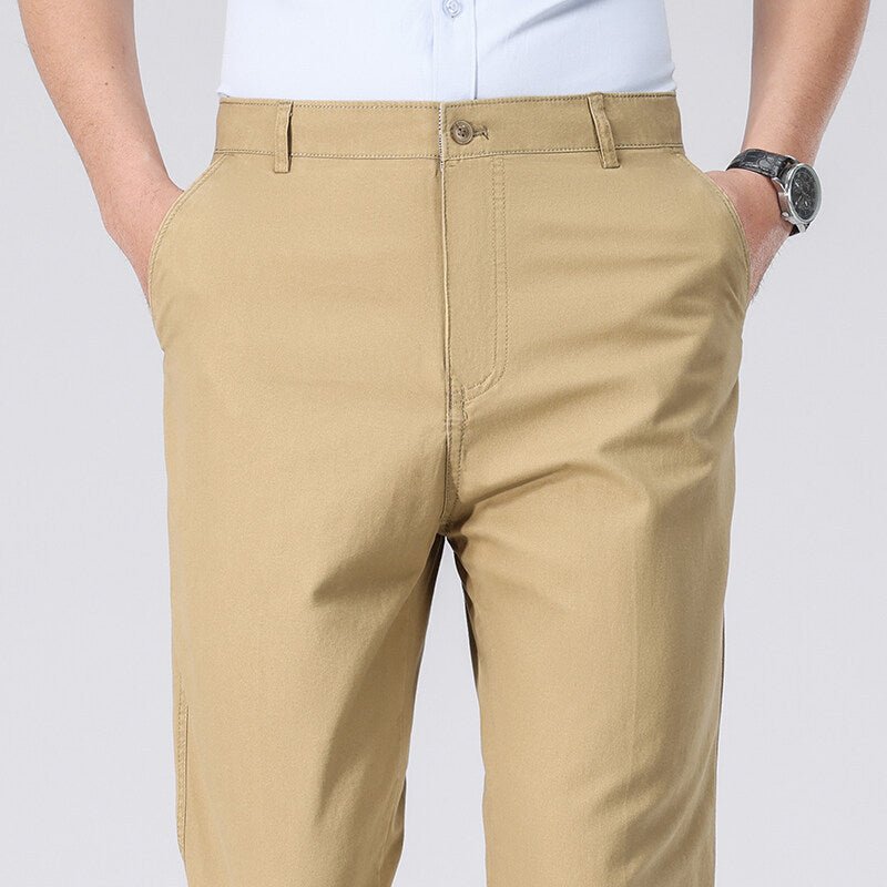The Easy Trouser – Men's Relaxed Straight-Leg Cotton Dress Pants - Undefyning Lynes