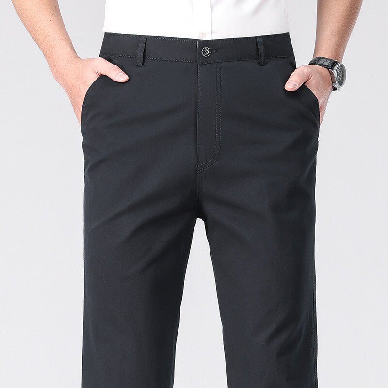 The Easy Trouser – Men's Relaxed Straight-Leg Cotton Dress Pants - Undefyning Lynes