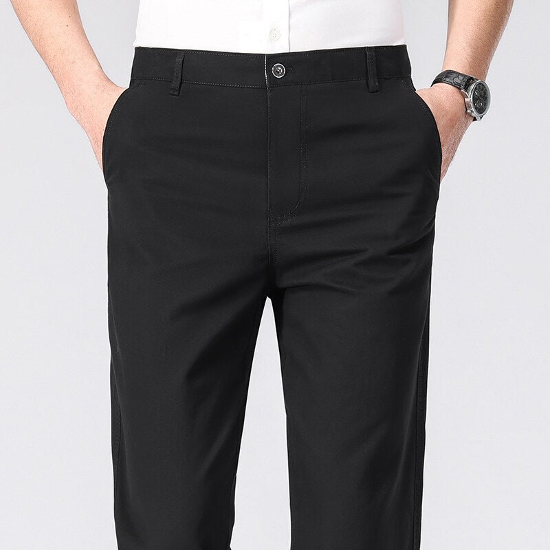 The Easy Trouser – Men's Relaxed Straight-Leg Cotton Dress Pants - Undefyning Lynes