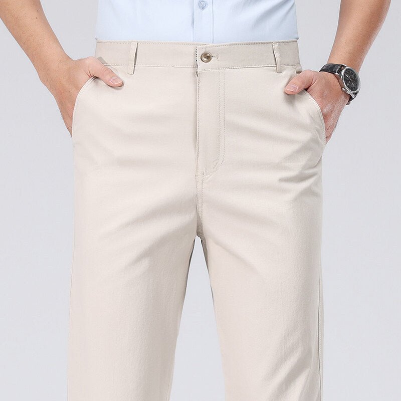 The Easy Trouser – Men's Relaxed Straight-Leg Cotton Dress Pants - Undefyning Lynes