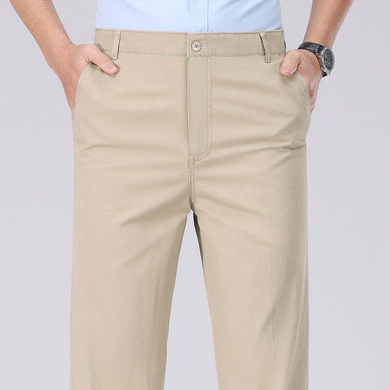 The Easy Trouser – Men's Relaxed Straight-Leg Cotton Dress Pants - Undefyning Lynes