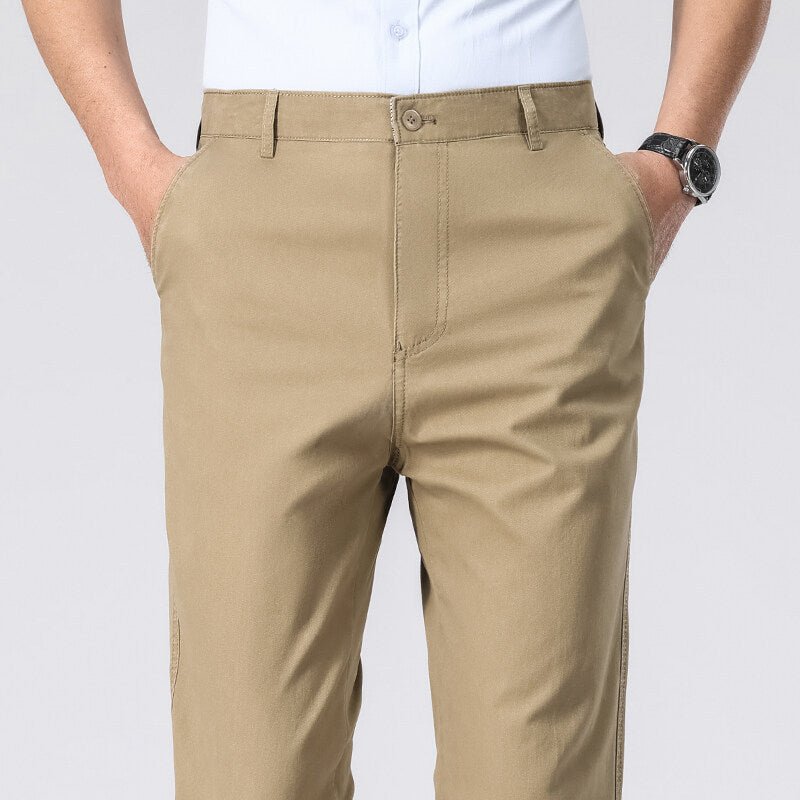 The Easy Trouser – Men's Relaxed Straight-Leg Cotton Dress Pants - Undefyning Lynes