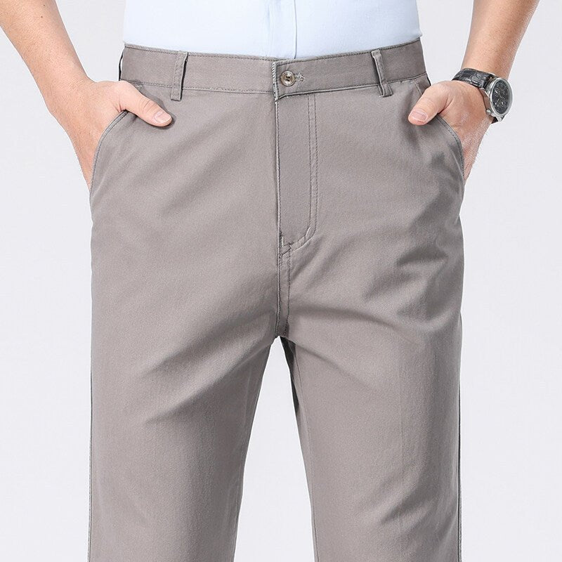 The Easy Trouser – Men's Relaxed Straight-Leg Cotton Dress Pants - Undefyning Lynes