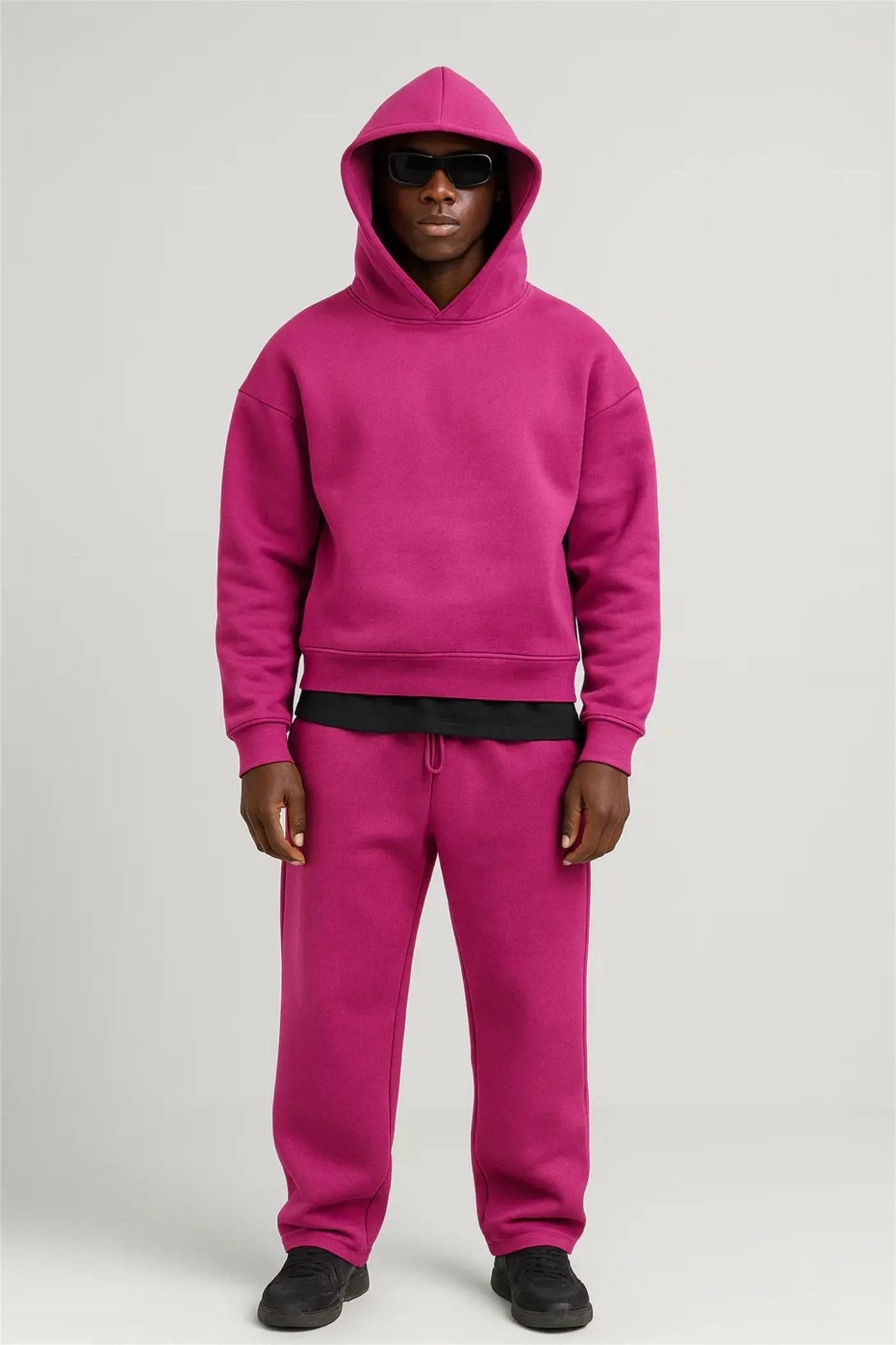 The Effortless Lounge Set: Premium Oversized Cotton Blend Sportswear - Undefyning Lynes
