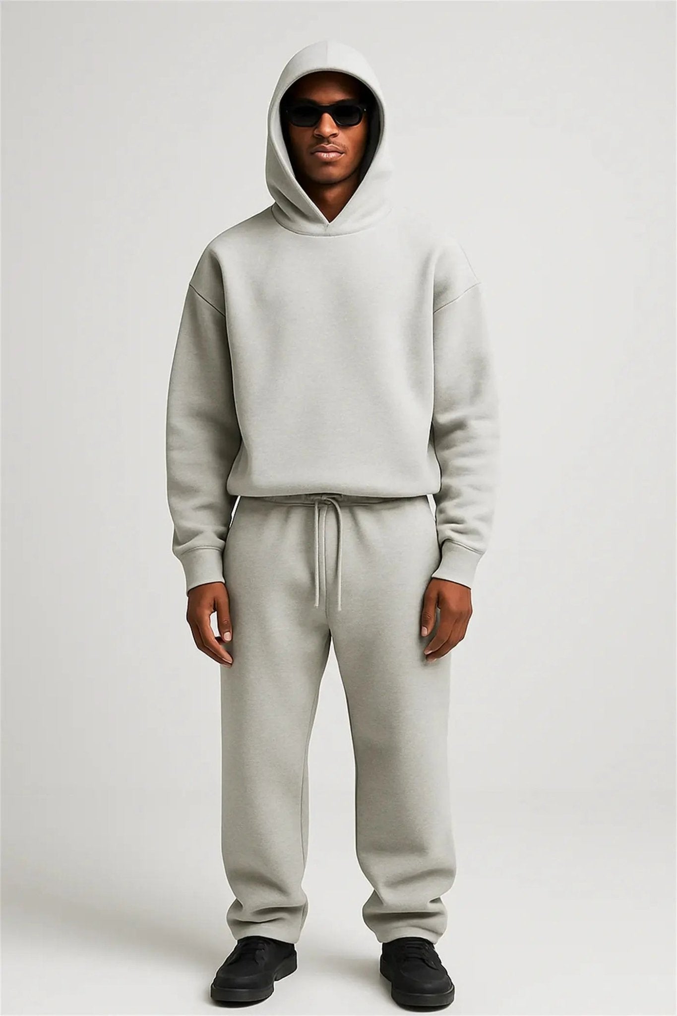 The Effortless Lounge Set: Premium Oversized Cotton Blend Sportswear - Undefyning Lynes