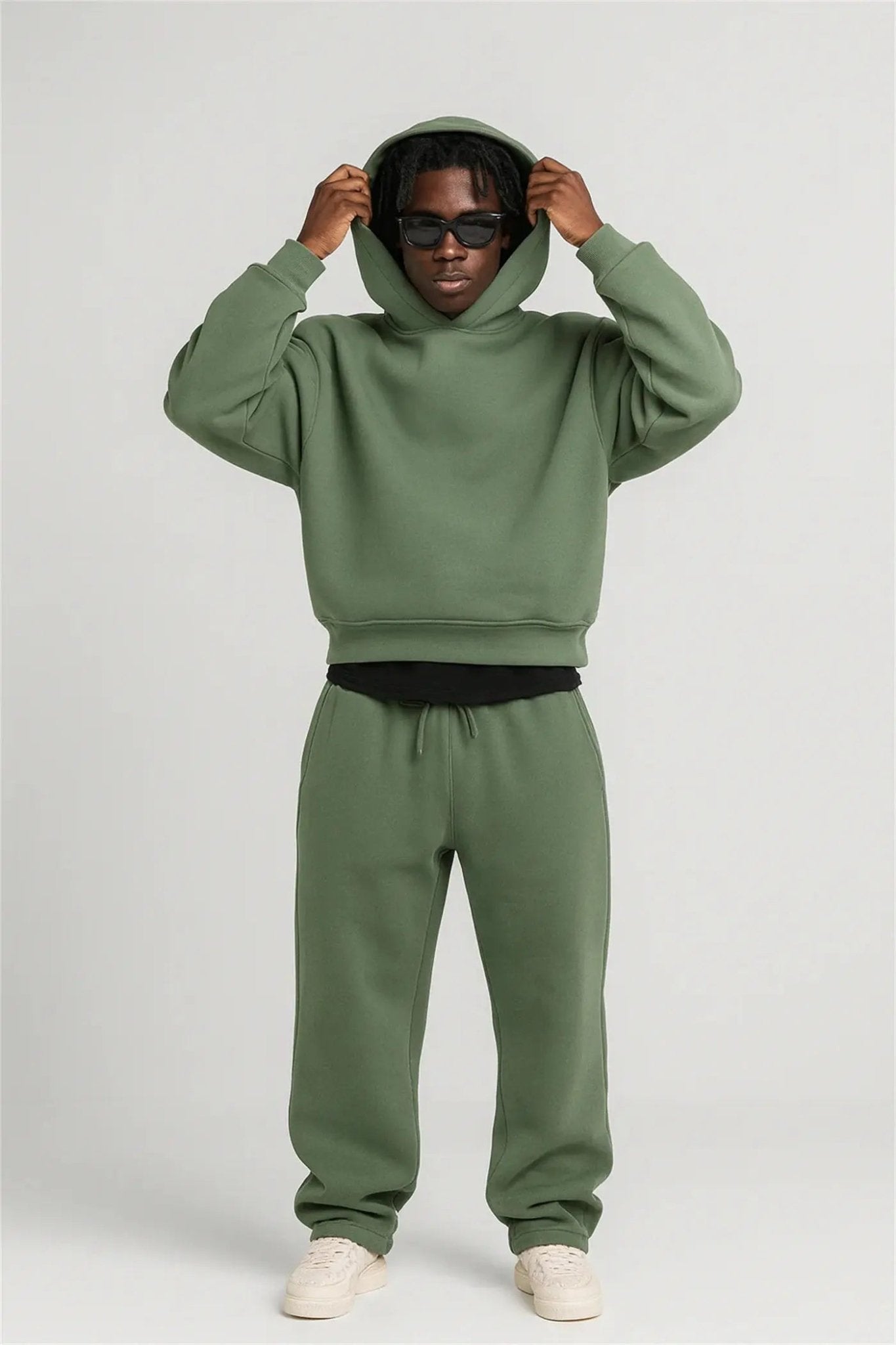 The Effortless Lounge Set: Premium Oversized Cotton Blend Sportswear - Undefyning Lynes