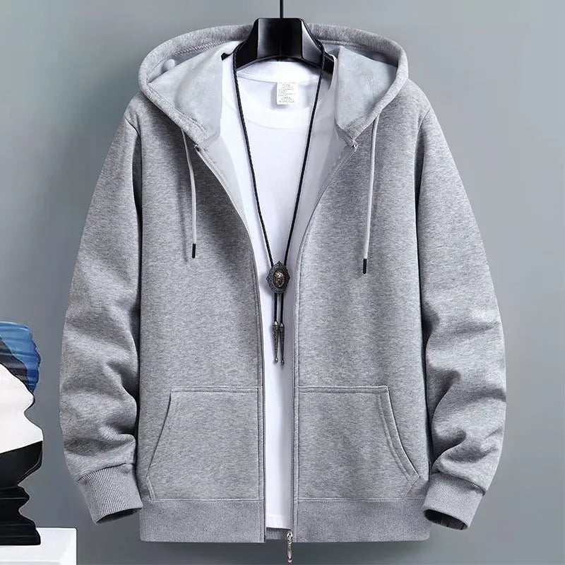 The Everyday Essential: Men’s Cotton Hooded Cardigan - Undefyning Lynes