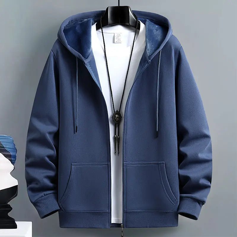 The Everyday Essential: Men’s Cotton Hooded Cardigan - Undefyning Lynes