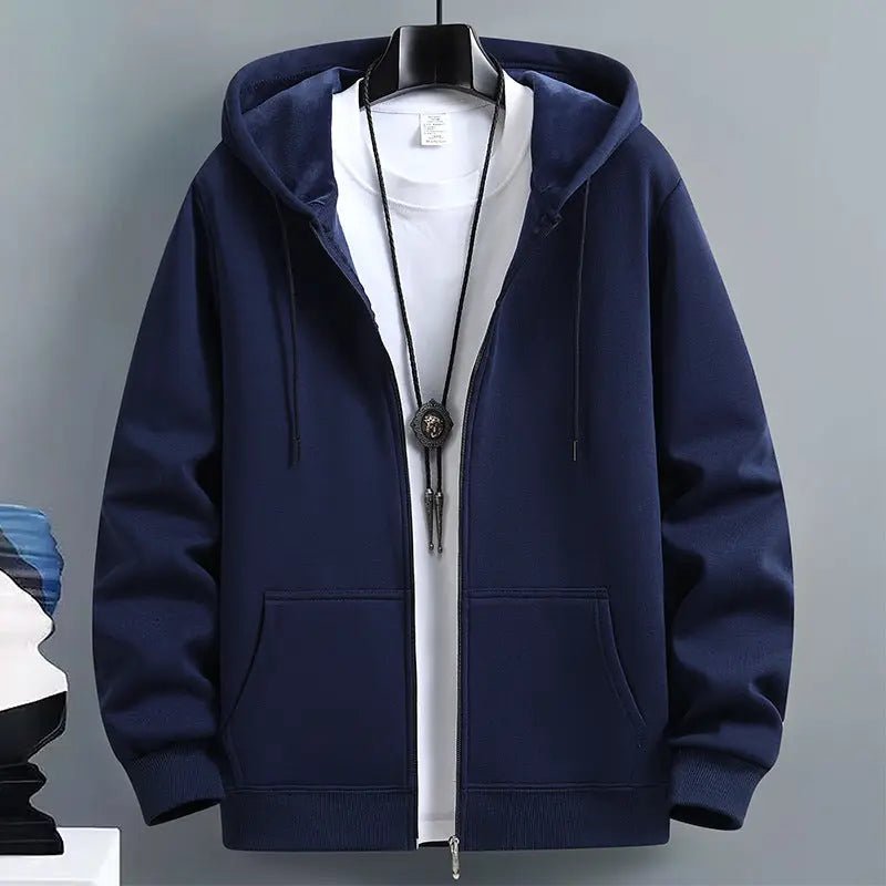 The Everyday Essential: Men’s Cotton Hooded Cardigan - Undefyning Lynes
