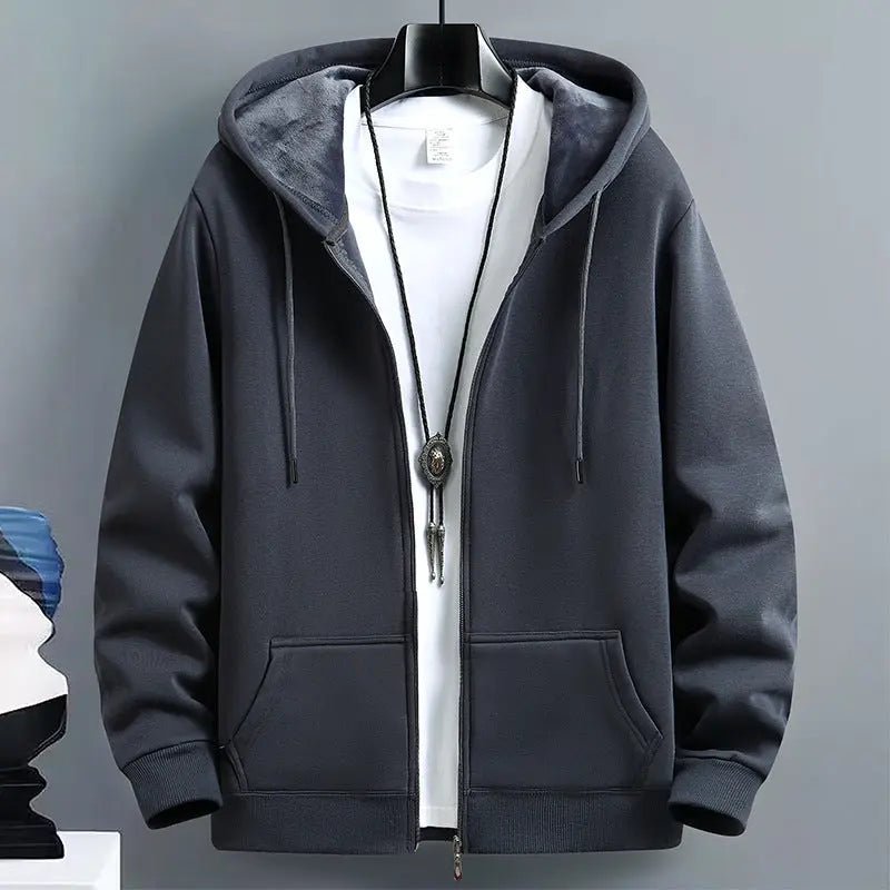 The Everyday Essential: Men’s Cotton Hooded Cardigan - Undefyning Lynes