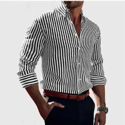 The Everyday Stripe Long-Sleeve: Effortless Style for Work & Weekend - Undefyning Lynes