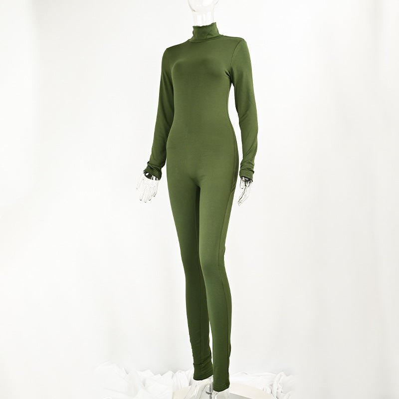 The FleeceFlow Jumpsuit – Women's Long Sleeve Fleece-Lined Yoga Jumpsuit - Undefyning Lynes
