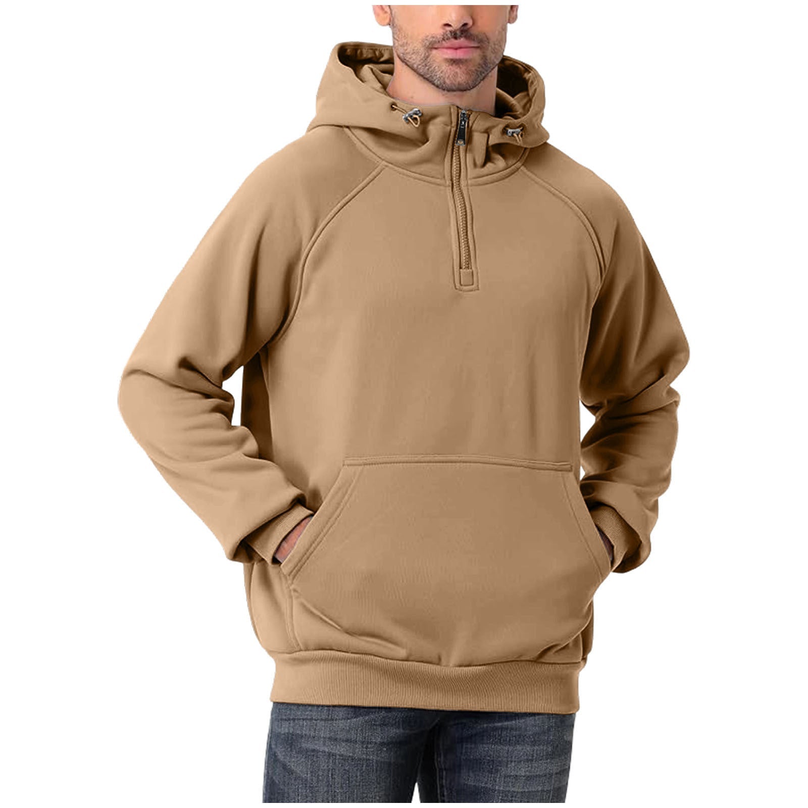 The Half-Zip – Men's Multi-Color Half-Zip Pullover Hoodie - Undefyning Lynes