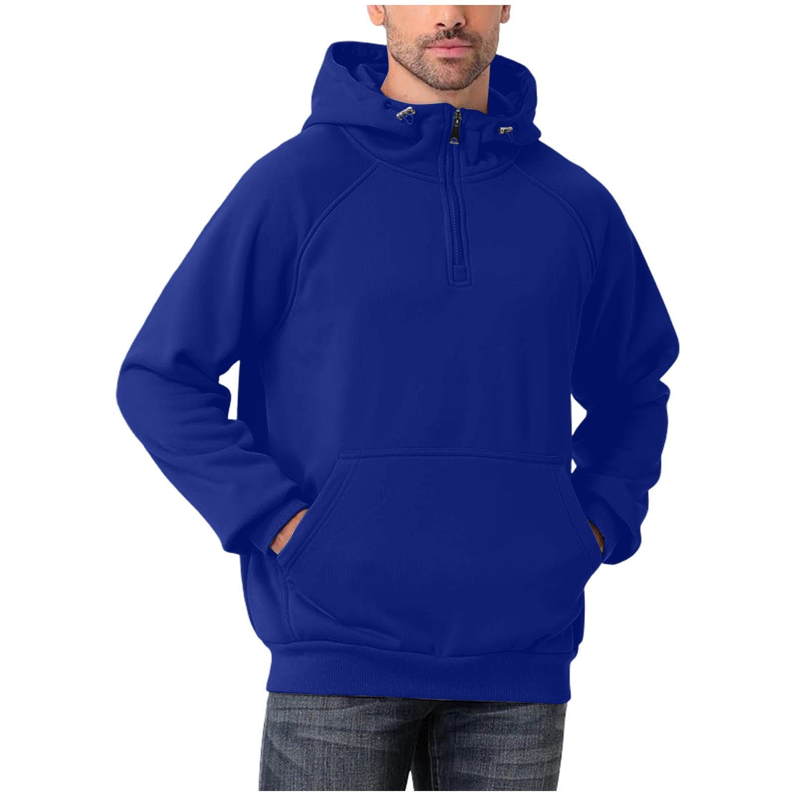 The Half-Zip – Men's Multi-Color Half-Zip Pullover Hoodie - Undefyning Lynes