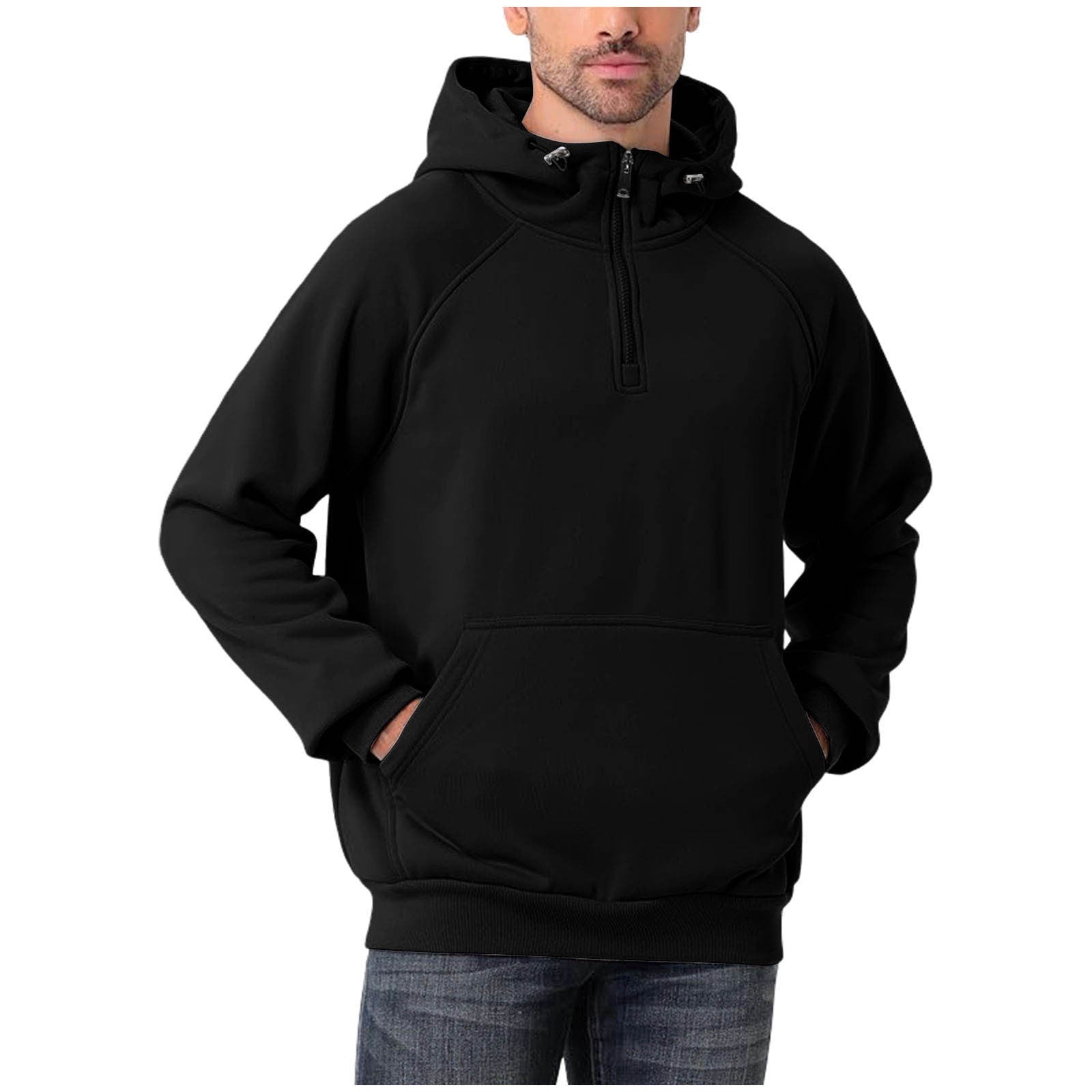 The Half-Zip – Men's Multi-Color Half-Zip Pullover Hoodie - Undefyning Lynes