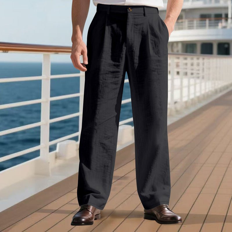 The Linen Trouser – Men's Loose-Fit Straight-Leg Linen Pants - Undefyning Lynes