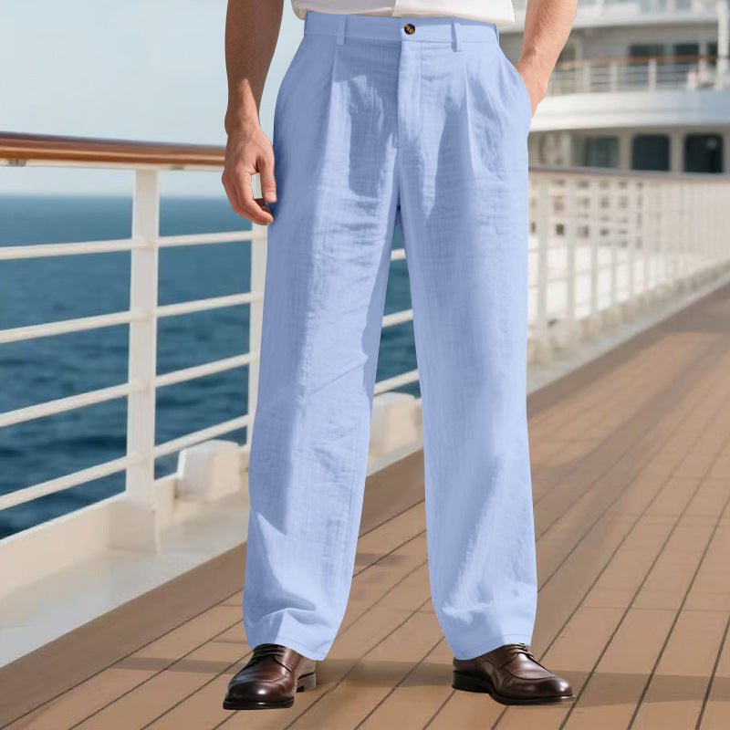The Linen Trouser – Men's Loose-Fit Straight-Leg Linen Pants - Undefyning Lynes