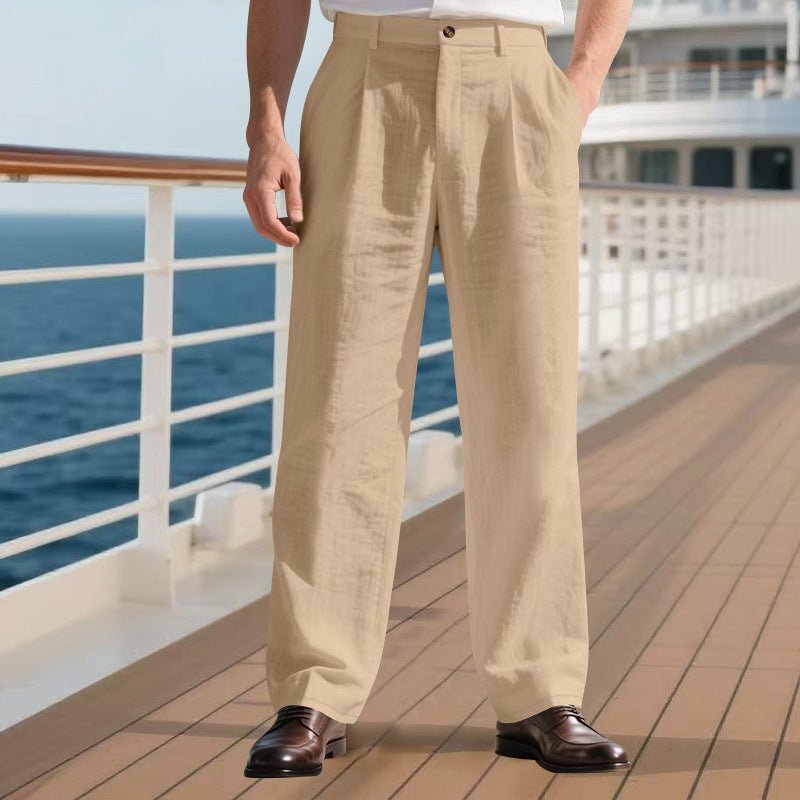 The Linen Trouser – Men's Loose-Fit Straight-Leg Linen Pants - Undefyning Lynes