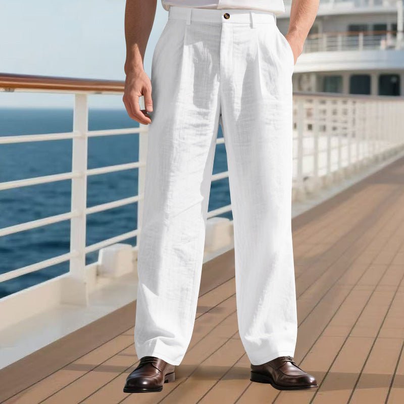 The Linen Trouser – Men's Loose-Fit Straight-Leg Linen Pants - Undefyning Lynes
