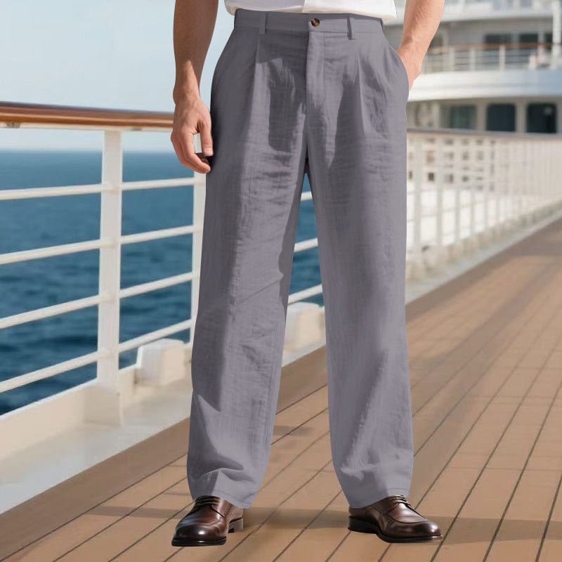 The Linen Trouser – Men's Loose-Fit Straight-Leg Linen Pants - Undefyning Lynes