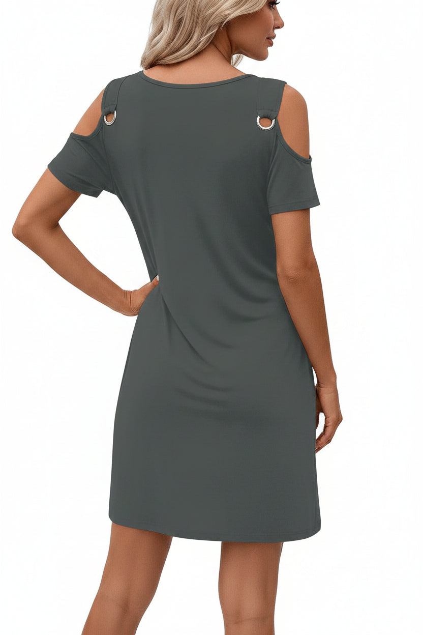 The OffShoulder Skirt – Women's Solid-Color Elegant Off-Shoulder Midi Skirt - Undefyning Lynes