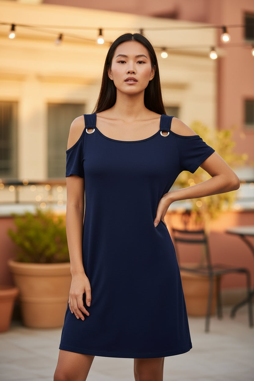 The OffShoulder Skirt – Women's Solid-Color Elegant Off-Shoulder Midi Skirt - Undefyning Lynes