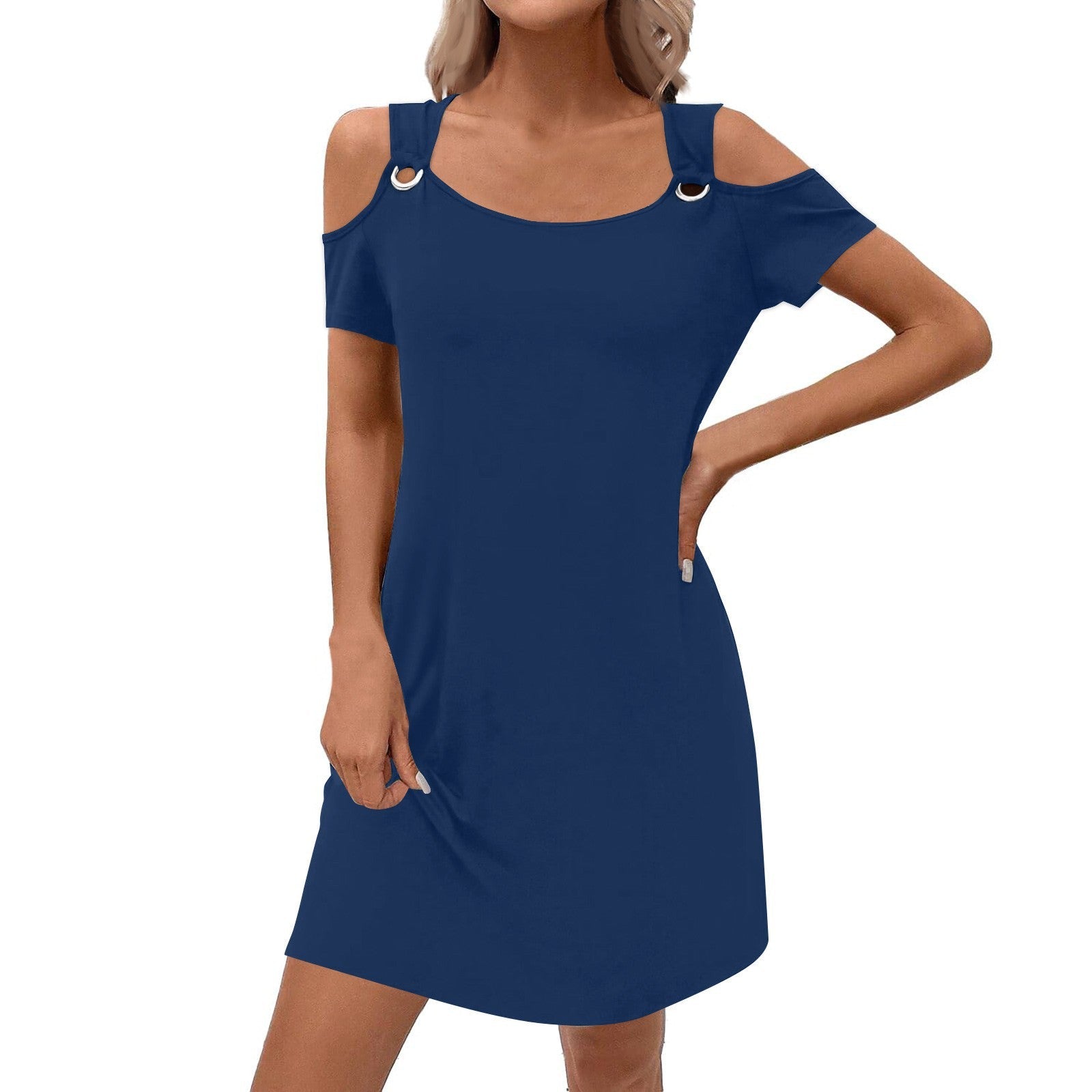 The OffShoulder Skirt – Women's Solid-Color Elegant Off-Shoulder Midi Skirt - Undefyning Lynes