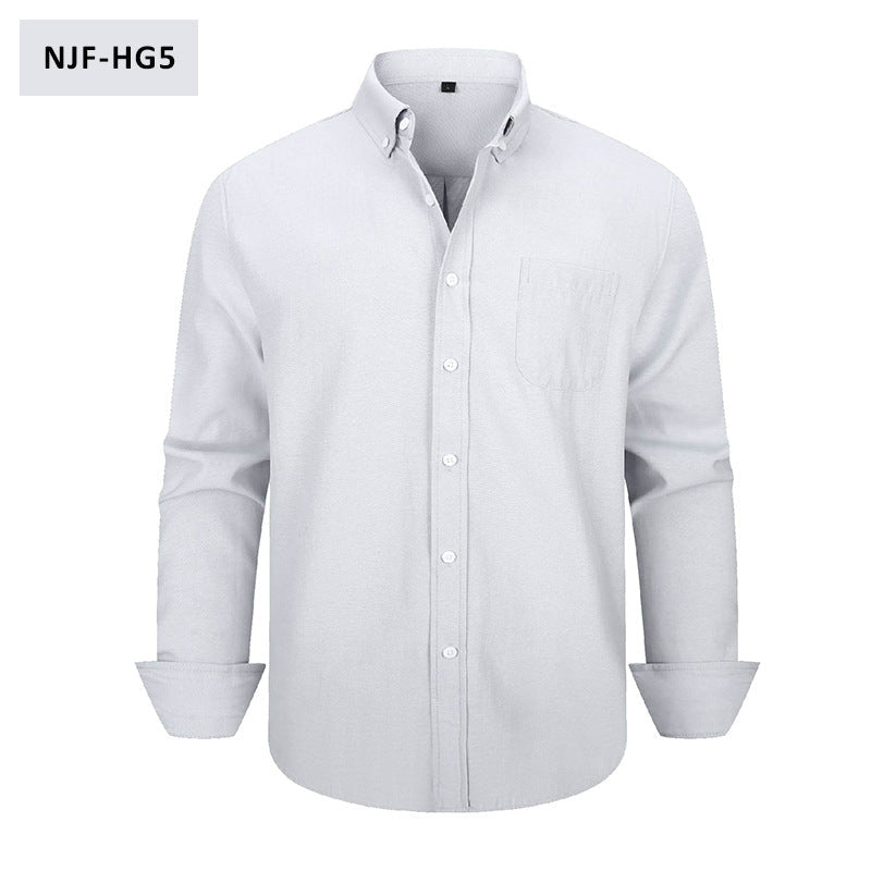 The Oxford — Men's Long-Sleeve Casual Button-Down Shirt - Undefyning Lynes