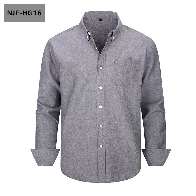 The Oxford — Men's Long-Sleeve Casual Button-Down Shirt - Undefyning Lynes