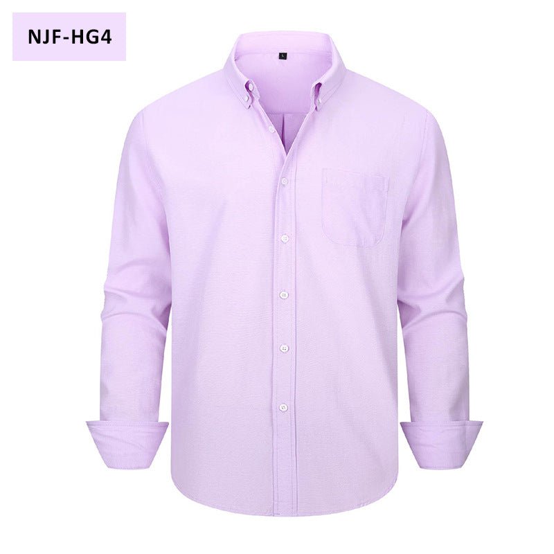The Oxford — Men's Long-Sleeve Casual Button-Down Shirt - Undefyning Lynes