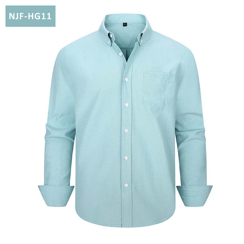 The Oxford — Men's Long-Sleeve Casual Button-Down Shirt - Undefyning Lynes