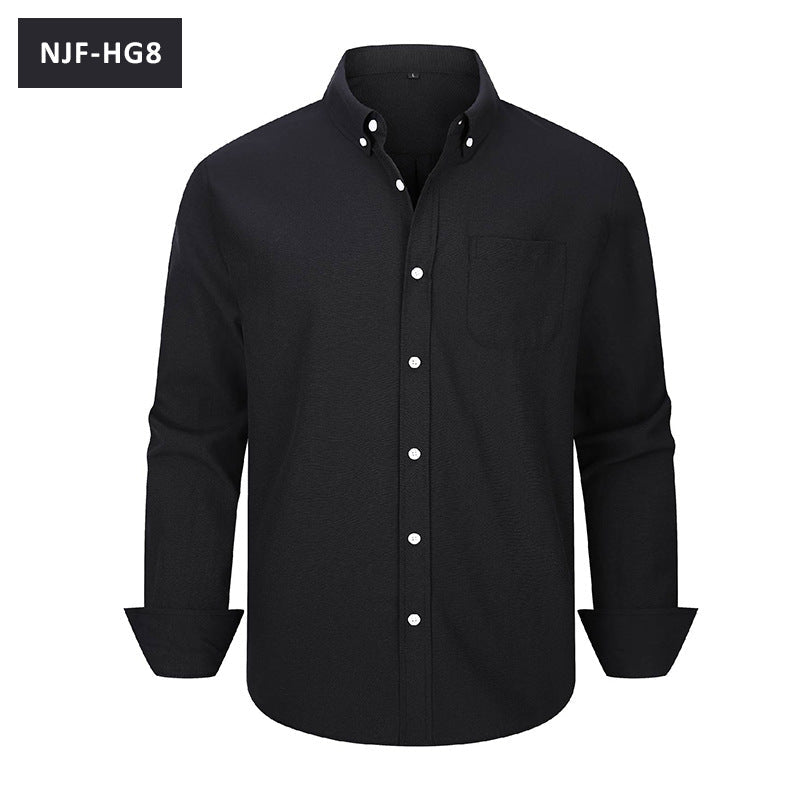 The Oxford — Men's Long-Sleeve Casual Button-Down Shirt - Undefyning Lynes