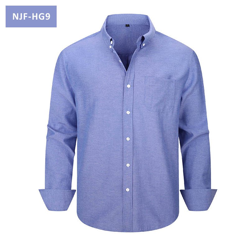 The Oxford — Men's Long-Sleeve Casual Button-Down Shirt - Undefyning Lynes