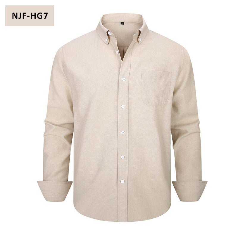 The Oxford — Men's Long-Sleeve Casual Button-Down Shirt - Undefyning Lynes