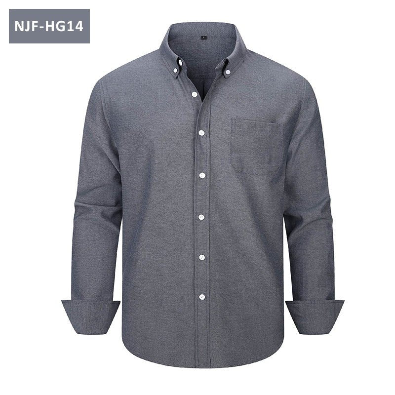 The Oxford — Men's Long-Sleeve Casual Button-Down Shirt - Undefyning Lynes