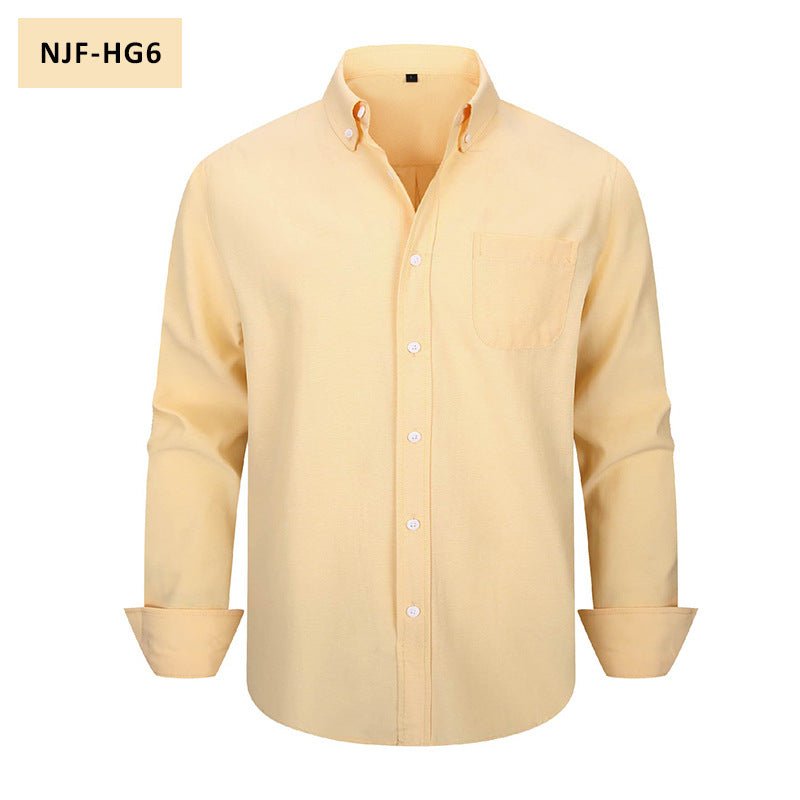 The Oxford — Men's Long-Sleeve Casual Button-Down Shirt - Undefyning Lynes