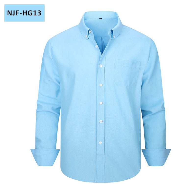 The Oxford — Men's Long-Sleeve Casual Button-Down Shirt - Undefyning Lynes