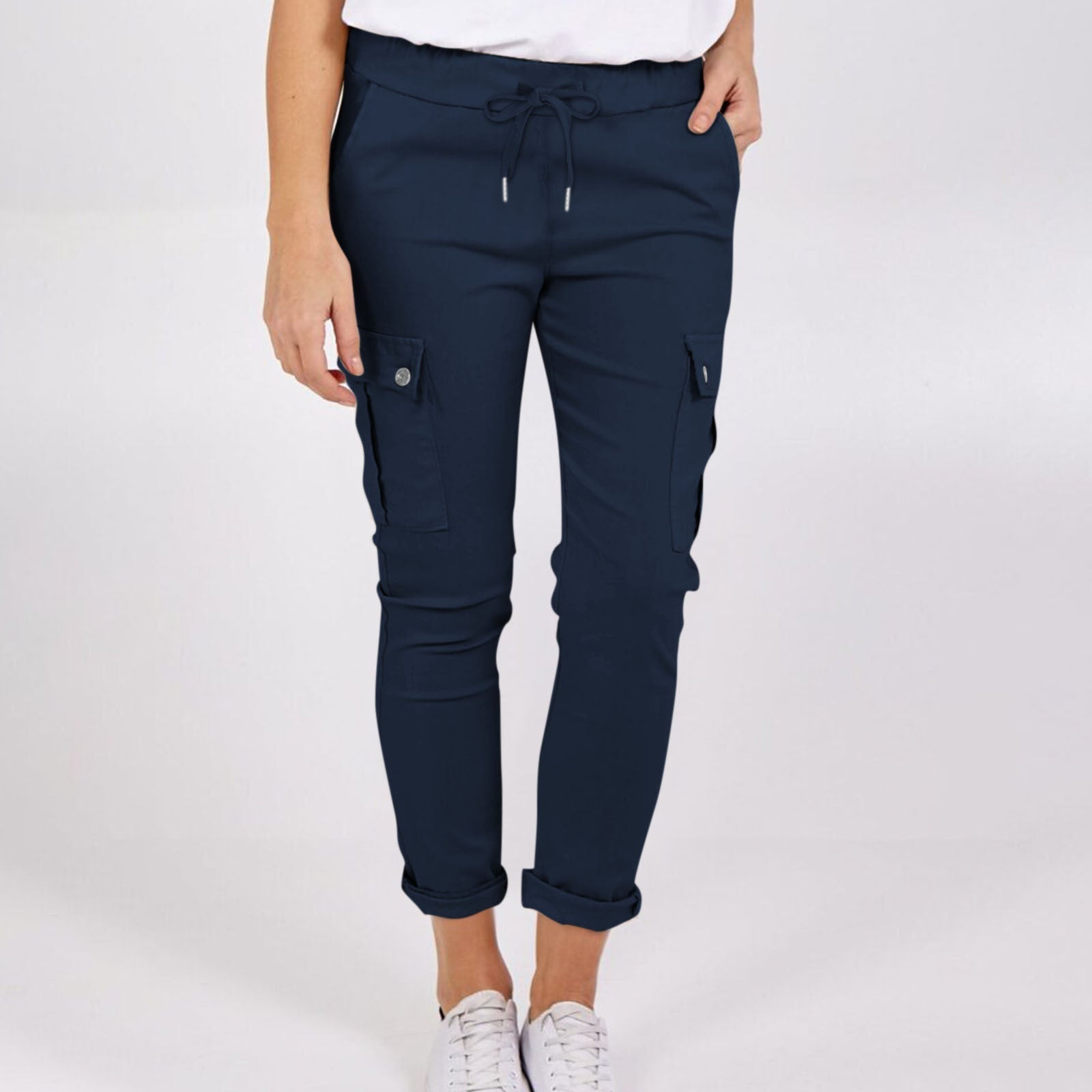 The PencilCargo Trouser – Women's Drawstring Waist Pencil Cargo Trousers - Undefyning Lynes