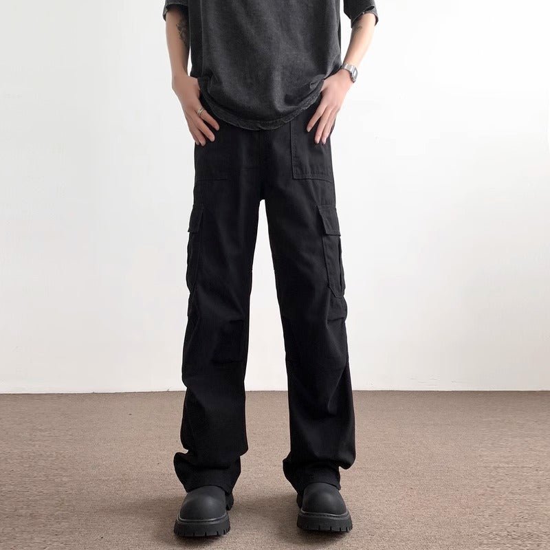 The Pleated Straight – Men's Loose Pleated Straight-Leg Work Pants - Undefyning Lynes